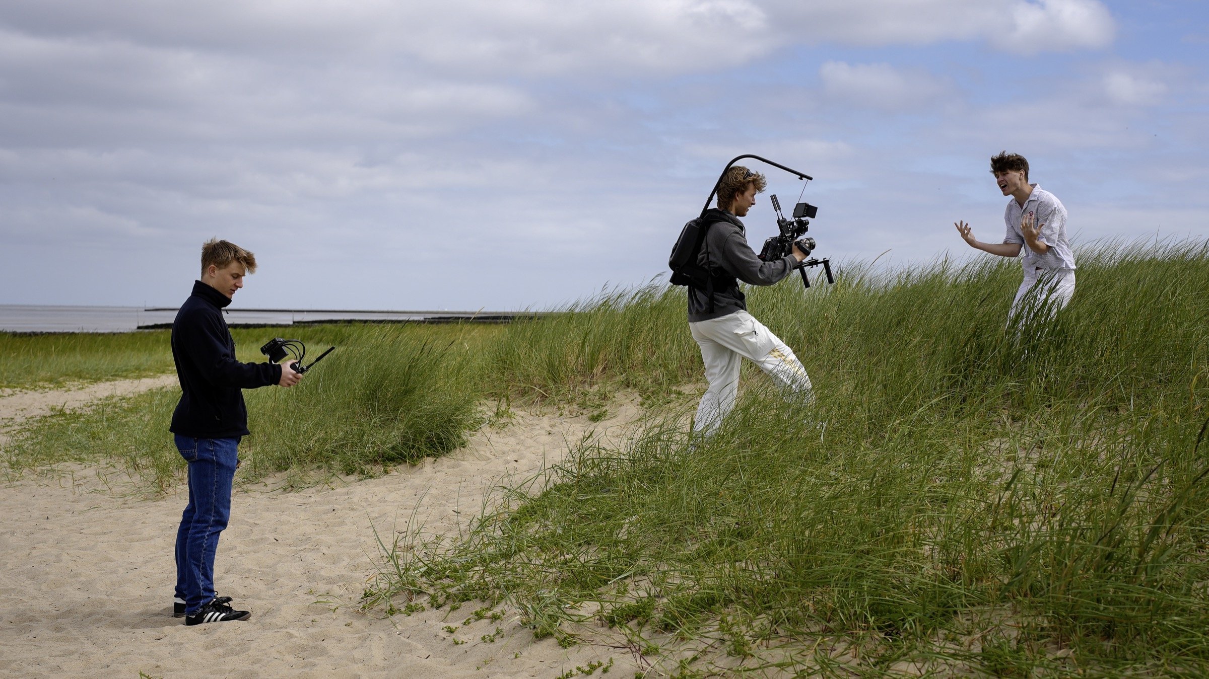 Behind the scenes with camera equipment
